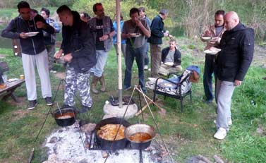 Jídlo po plavbě - Srbké Sarma