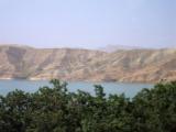Ataturkova přehrada z busu - Eufrat