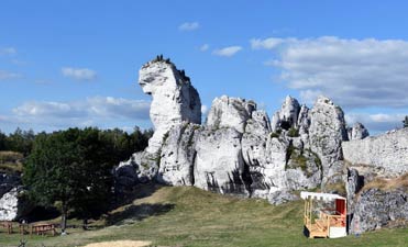 Hrad Ogrodzieniec - Trójská kobyla Sfinga
